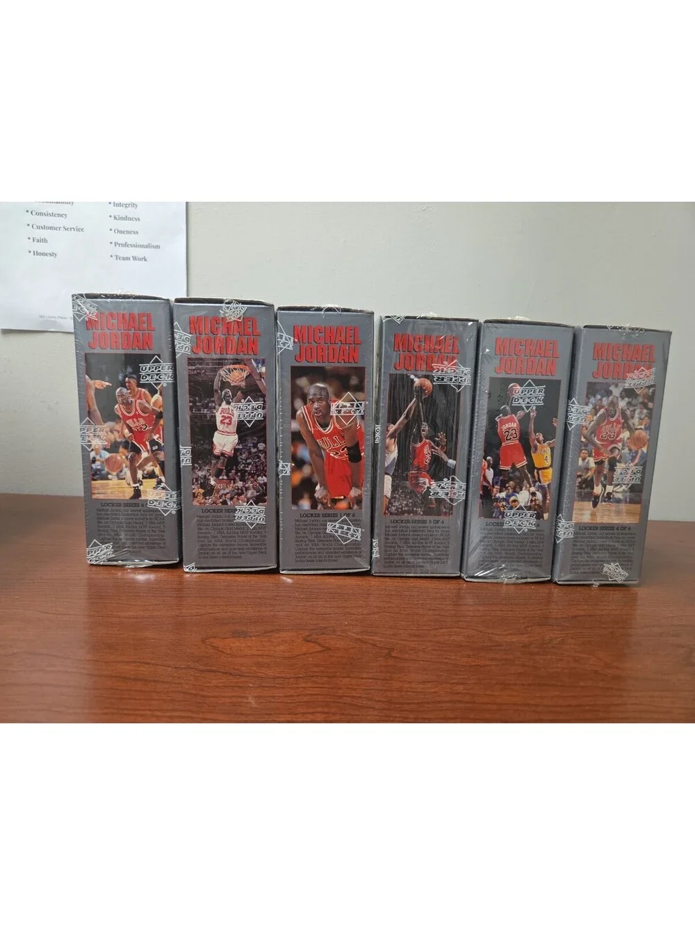 Michael Jordan Sealed 1991-92  Upper Deck Locker Boxes Set 1-6 Factory Sealed